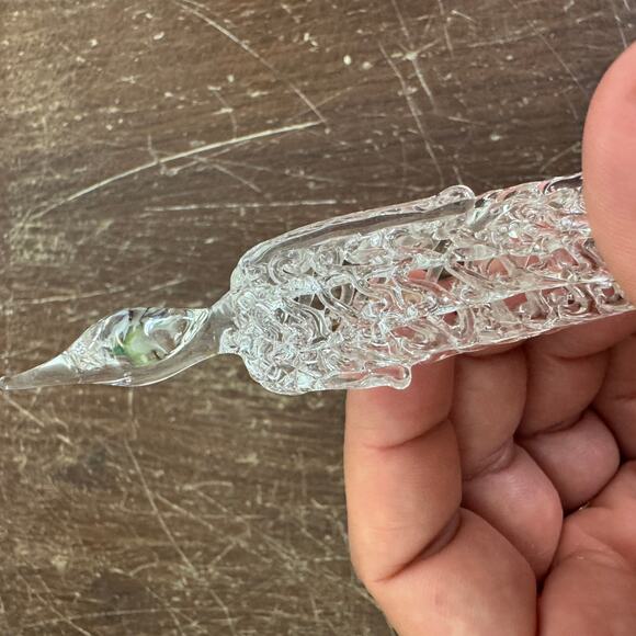 Vintage Blown Spun Glass Single Birthday Candle Keepsake 5 inches tall - Picture 6 of 8